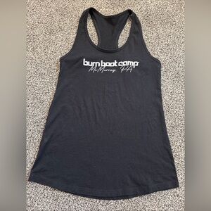 Burn Boot Camp Tank Top Shirt McMurray, PA Active Wear Gym Black